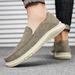 Men's Leather Shoes 2026, Handcrafted Stitched Slip-On Lazy Shoes, Business Casual, Soft Sole, Breathable Genuine Leathe_vogvips.com
