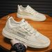 Men's New Summer Breathable White Trend Versatile Mesh Panel Youth Casual Sports Shoes_vogvips.com