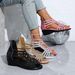 Summer New Women's Casual Comfortable Fashionable Versatile Wedge Sandals - One Size Fits All_vogvips.com