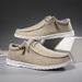 Plus-size canvas casual shoes Men's loafers Cloth shoes Fisherman shoes_vogvips.com