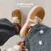 Casual Flat Bottom Round Toe Platform Thick-soled Spring Autumn PU Sneakers Fashionable Shoes Women 6_vogvips.com