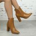 666-18 Women's Short Boots Pointed Toes, Thick High Heels, With A Comfortable, Warm, And Elegant Zipper At The Back_vogvips.com