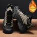Men's Winter Outdoor Waterproof Anti-slip Snow Leather-fur Integrated Work Boots, Martin Boots With Plush Lining,_vogvips.com