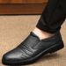 Leather Shoes Men's Casual Men's Shoes Men's Gouging Leather Shoes Dad Work Layer Leather_vogvips.com