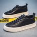 Spring Summer New Sports Casual Flat Men's Autumn Slip-On Work Leather White Trendy Shoes_vogvips.com