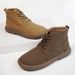 European Warm Series 24 Autumn Winter New Casual Martin Boots British Style Fashion Versatile Mid-top Brown Outdoor Men's Shoes 8909_vogvips.com