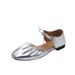 French Mary Jane Women's Shoes For Spring And Summer 2025, New Pleated Lace Up Shallow Mouth Flat So, Ballet_vogvips.com
