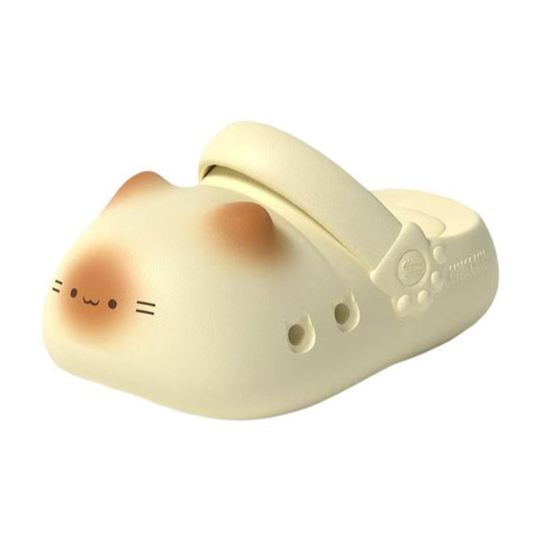New Waterproof Anti Slip Paw Slippers Closed Toe Soft Bottom Small Cat Mules Outdoor Indoor_vogvips.com