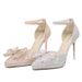 968-B5 New French Pointed Women's High Heel Rhinestone Butterfly Waterproof Platform Shining Wedding Shoes Don't Tire_vogvips.com