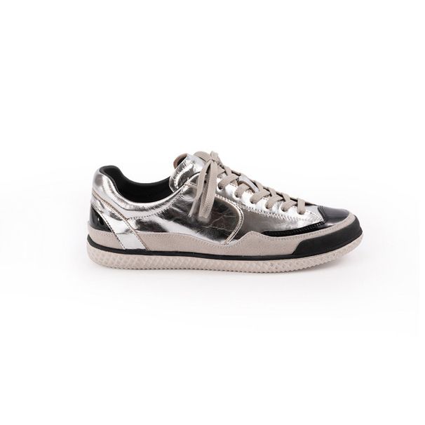 Cowhide Version~-style Genuine Leather Black And White Panda Color-blocking German Training Shoes For Women,_vogvips.com