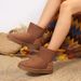 Large Winter New Bottom And Velvet Thick Snow Warm Towels Short Boots Cotton Shoes For Women_vogvips.com