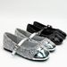 Girls' Flats Round Toe Shallow Mouth Girls Flat Shoes Sweet New Sequined Rhinestone Silver Girls Mary Jane Shoes_vogvips.com