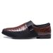 Suitable For All Seasons 2024 New Summer Slip-On Men's Round Toe Casual Leather Shoes Business_vogvips.com