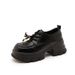2025 Autumn/Winter British Retro Thick-Soled Height-Increasing Ultra-Light Slip-On Loafers For Women, College Casual_vogvips.com