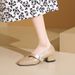 French Style Square Toe Shallow Mouth Single Shoe For Women 2025 New Spring And Autumn Metal Buckle Strap Small Leather_vogvips.com