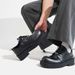 ShoeVault Top Layer Cowhide Niche Big Derby For Men British Style Black Round Toe Thick Sole Leather Height Increasing Commuter_vogvips.com