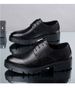 Men's Elevator Dress Shoes 8CM Thick Sole Lace-up Low-cut Leather Shoes_vogvips.com