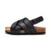 Ruizu Spring And Summer Children's Cork Sandals Boys' One-Word Shoes Girls' Flip-Flops Trendy Beach Korean Style_vogvips.com