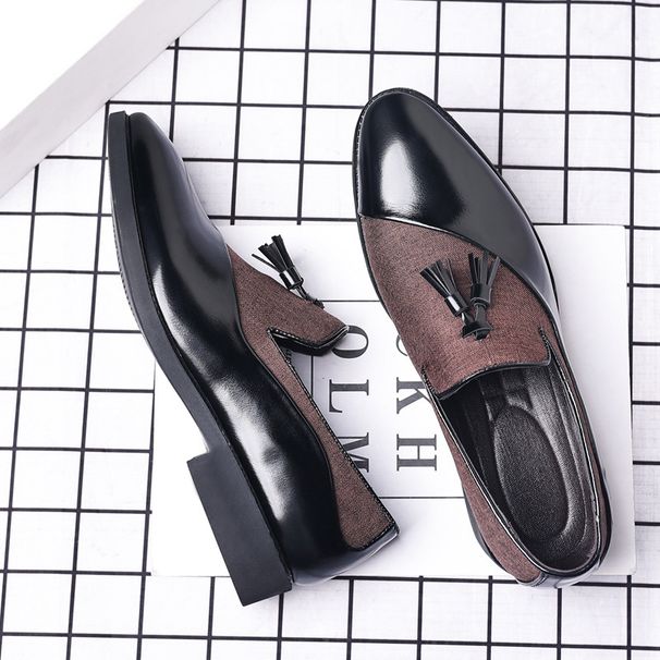 2025 New Leather Shoes For Men's Business Dress, Large Sized Set, Trendy Casual Shoes, Korean Edition, Versatile,_vogvips.com