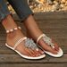 Foreign Trade Cross-border French Retro Flat Sandals For Women, Niche Design, Stylish And Versatile, Beach Non-slip_vogvips.com