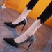 Small Luxury Party Pointy High Heels Autumn New Design Sense Rhinestone Flowers With Skirt Slim Heel Shoes_vogvips.com