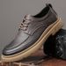 Suitable For All Seasons 【New Men's Casual Leather Shoes】Cowhide Hand-stitched Fashion/Casual Shoes_vogvips.com