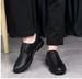 Men's Small Leather Shoes Dress Casual Soft Skin Pointed Casual Shoes_vogvips.com
