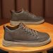 Spring New Breathable, Waterproof, And Anti Slip Men's Korean Versatile Black Leather Casual Board Trendy Shoes_vogvips.com