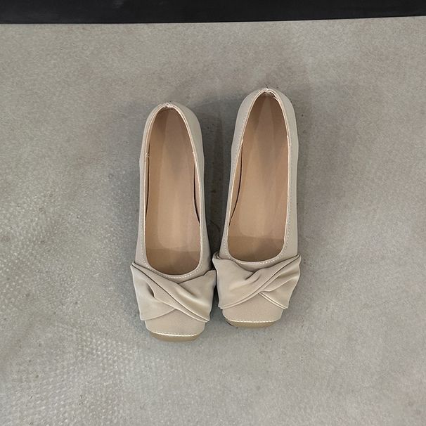 Spring Round Head Flat Bottom Mary Jane Single Shoes Simple Soft Leather One-word Buckle With Versatile Women's Shoes_vogvips.com