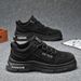 Men's Waterproof Slip-Resistant Work Boots Casual Low-Cut Martin Boots For Construction And Daily Wear With Durable Rubber Sole_vogvips.com
