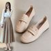 Soft Leather Soft-soled 2026 New Summer Comfortable Flat Slip-on Loafers Women, Suitable Commuting And For Mothers,_vogvips.com