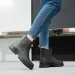 Womens Short Waterproof Rain Boots Non Shock Absorbing Slip Rubber Chelsea Style_vogvips.com