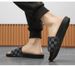 Summer Slip-on For Wear, Non-slip Home Slippers, Casual Soft-soled Fashionable Beach Outdoor Trendy Men's Sandals_vogvips.com