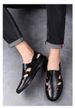 Men's Hole Shoes Embossed Crocodile Pattern Trendy And Soft Leather Driving Men's Shoes_vogvips.com