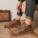 New Leather Spring Men's Shoes High-top Men's Heightening Tooling Martin Boots_vogvips.com