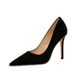 1829-5 Style Sexy Nightclub Slim Super High Heel Suede Shallow Mouth Metal Chain Pointed Women's Singles_vogvips.com