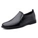 Men's Dress Low-top Lace-up Leather Shoes, Plaid Casual Leather Shoes, Loafers_vogvips.com