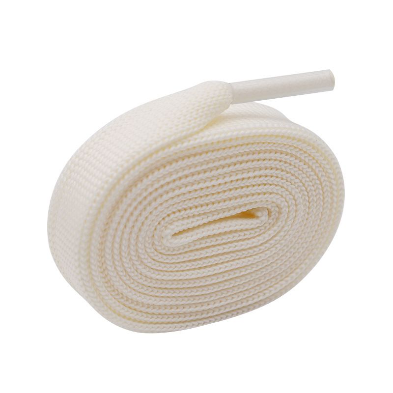 LACES 15mm Wide Flat Solid Color Knitted Belt Shoes Board Shoes Small White Shoes Casual Shoes Decorative Accessories_vogvips.com