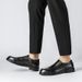 Euro Step Spring Festival Slip-On For Men Genuine Leather Business Casual Shoes Comfortable Brogue Carved Toe Layer Cowhide_vogvips.com