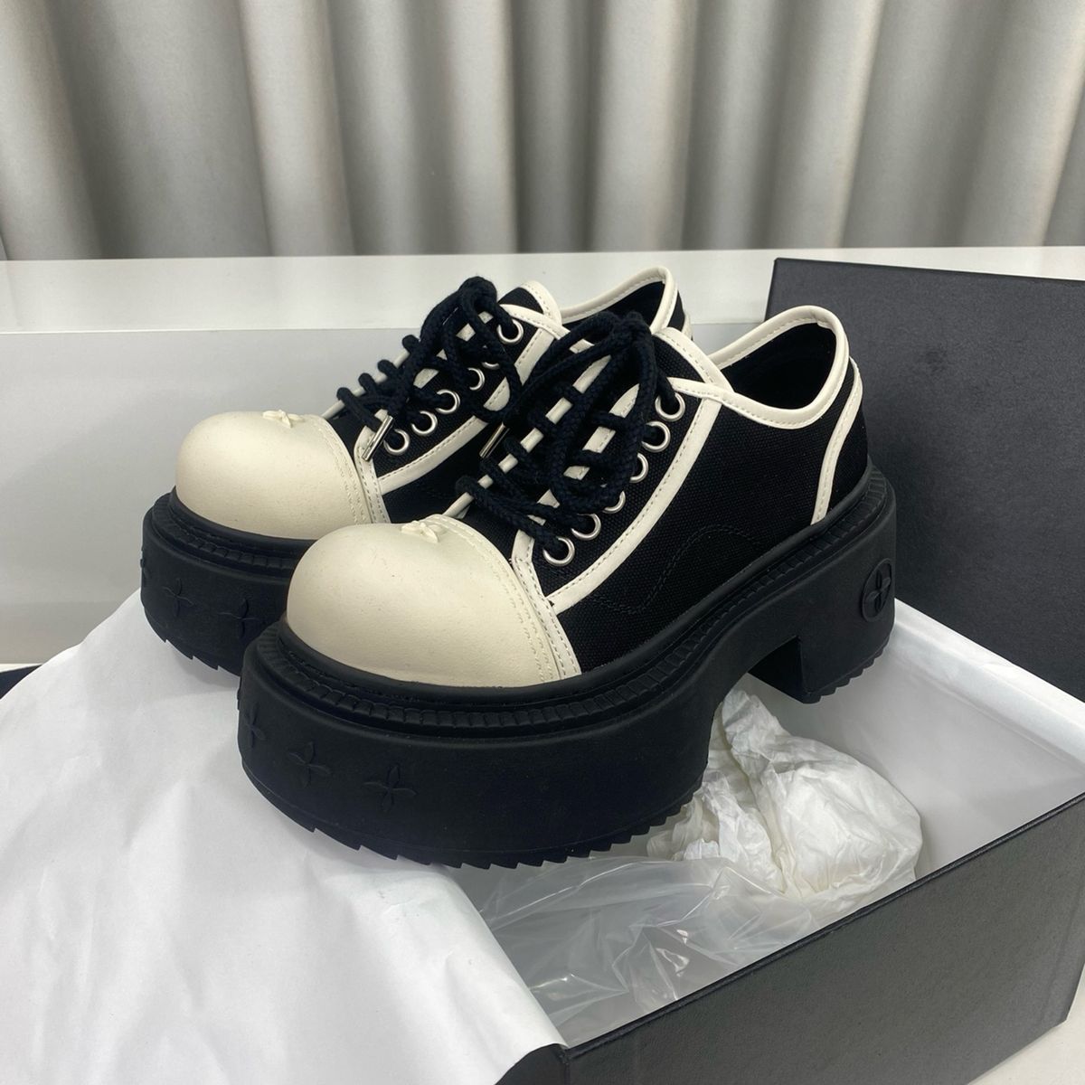 SMFK Derby Cross Pattern Wilderness Big Head Low Top Mustang Boots Thick Sole RIDER British Style Versatile Casual Shoes_vogvips.com