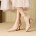 Qianluhui Patent Leather Classic Fashionable Modern Women's Sandals For Urban Professionals, Business Trips, Training,_vogvips.com