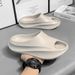 Men's Slippers For Summer Outdoor Wear, Plus Size Anti Slip Basketball Sports, One Line Mop, Soft Bottom, Stepping On_vogvips.com