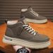 Men's Work Boots For Autumn, Retro Work Shoes, Martin Boots, Thick-Soled Sports Casual Shoes, Sneakers_vogvips.com