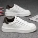 New Design Men's Anti-slip Heightening Feature, White Sneakers With Soft Sole, Board-style Shoes For Sports And Casual_vogvips.com