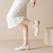 9169-9 French-style Bowknot Square-toed Chunky Heel Women's 2026 Spring/autumn Shallow Cut Mary Jane Shoes To Match_vogvips.com