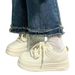 Milk Fufu Student White Shoes All Match Shoes Niche Original Women's Shoes Casual Height Increasing Thick Soled Shoes_vogvips.com