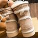 Sheepskin Thick-Soled Snow Boots For Women Winter Drawstring Internet Celebrity Fleece-Lined Thickened Bread_vogvips.com
