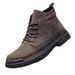 European Warm Series 2025 Autumn New Martin Men British Trend Short Boots Stitched Soft Sole Pig Leather Youth Men's Shoes_vogvips.com