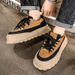 Men's Spring Leather Thick-Soled Sports Chunky Sneakers High-End Niche Non-Slip Casual Trendy Shoes_vogvips.com