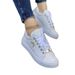 Women's Plus Size Flat Shoes Breathable Casual Round Toe Lace Up Solid Color Shallow Mouth_vogvips.com